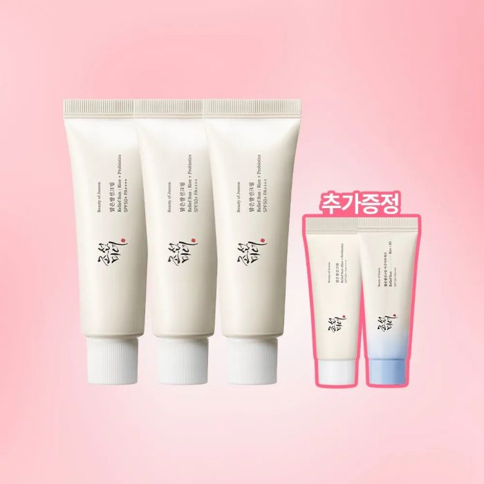 Beauty of Joseon Relief Sun : Rice + Probiotics 50ml Trio + Mini Sunscreen 10ml 2-Piece Set