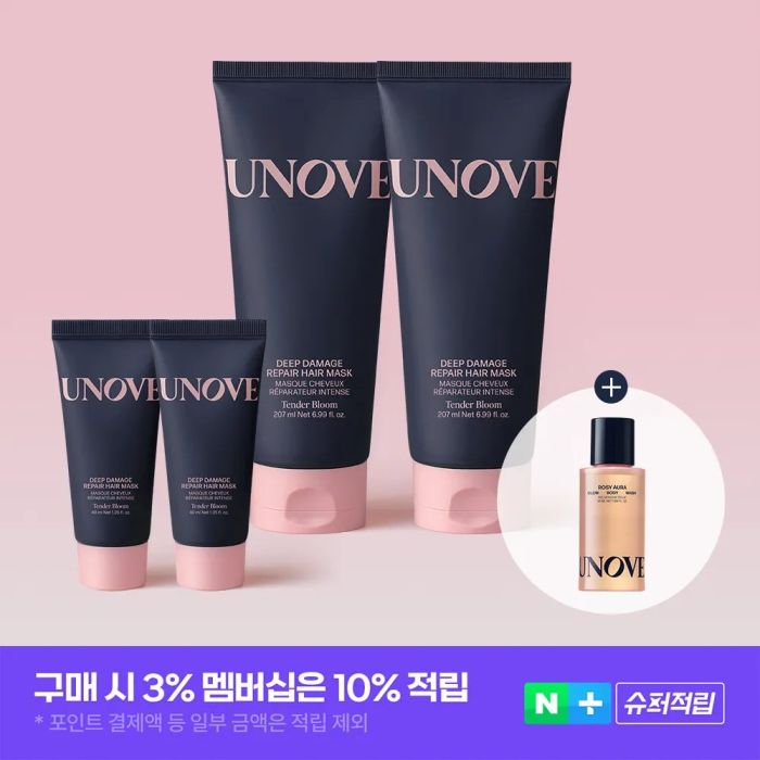 UNOVE Deep Damage Treatment EX 207ml Double Up Set (+40ml x 2)