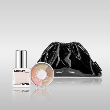 ABOUT_TONE Conjunto de 2 peças: Designing Multi Palette 6.5g + Skin Layer Fit Foundation 30ml