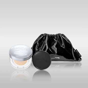 ABOUT_TONE Conjunto de 2 Peças: Skin Layer Fit Cushion 13g + Blur Powder Pact 9g