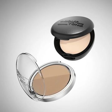 ABOUT_TONE Conjunto de 2 peças Blur Powder Pact 9g + Blur Powder Shading 10g (+Bolsa com chaveiro)