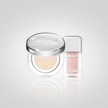 Conjunto de 2 peças ABOUT_TONE Skin Layer Fit Blusher + Skin Layer Fit Cushion Mini