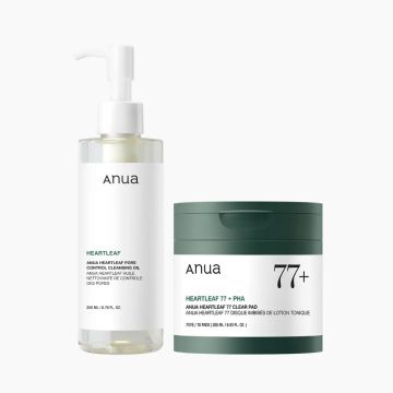 anua Blackhead Care 2-Step Set (Clear Pad + Cleansing Oil)