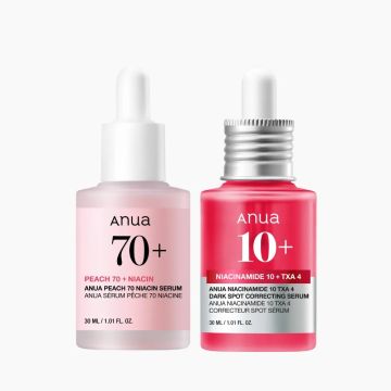 anua Peach Niacin Serum 30ml + TXA Dark Spot Correcting Serum 30ml Set