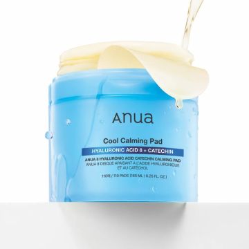 anua 8 Hyaluronic Acid Catechin Calming Cooling Pad 110 Sheets
