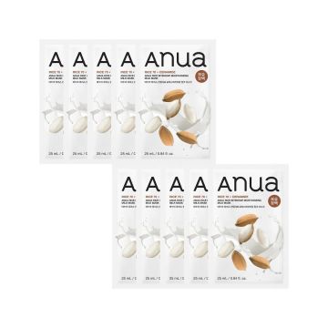 anua Rice Intensive Moisturizing Milk Mask 25ml, 10 Sheets, 1 Pack