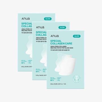 anua PDRN Collagen Melting Nasolabial Fold & Cheek Care Patch (4 Sheets, 3 Pack)
