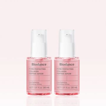 سيروم الببتيد والكولاجين Pore Perfecting من Biodance عبوة 30 مل، طقم من قطعتين