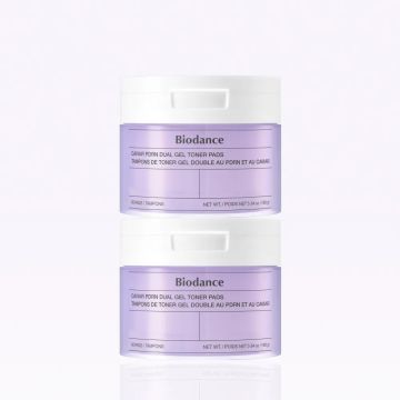 BIODANCE Discos de Tônico em Gel Duplo de Caviar PDRN 60 Unidades Pacote com 2