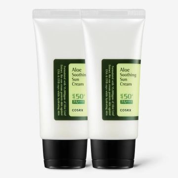COSRX Aloe Soothing Sun Cream SPF50+ PA+++ 50ml, 2-Pack