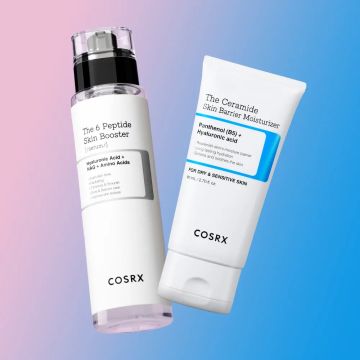 COSRX The Ceramide Hydration Cream Booster 2-Piece Set (Ceramide Skin Barrier Cream 80ml + 6 Peptide Serum 150ml)