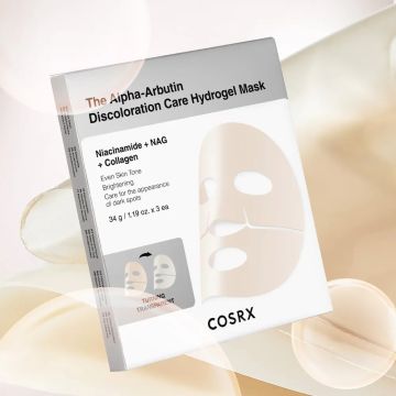 COSRX The Alpha-Arbutin Discoloration Care Hydrogel Mask 34g (3 Sheets)