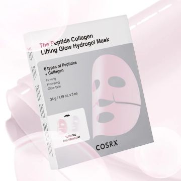 COSRX The Peptide Collagen Lifting Glow Hydrogel Mask 34g (3 Sheets)