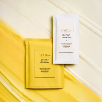 d'Alba Serum & Cream Modeling Mask علبة واحدة (4 جلسات)