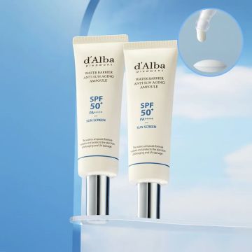 d'Alba Water Barrier Sun Ampoule 50ml, kit com 2 unidades