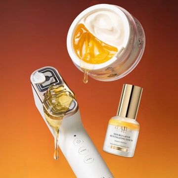 d'Alba مجموعة Allcera Double Programming (Double Shot + Double Serum بحجم 30 مل + عبوة Double Cream بحجم 70 جم)