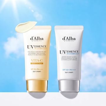 d'Alba Vita Capsule エイジングケア日焼け止めセット (Vita Sun 50ml + Essence Sun 50ml), 2個セット