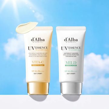 d'Alba Protetor solar anti-idade Vita Capsule (Vita Sun 50 ml + Mild Sun 50 ml), kit com 2 peças
