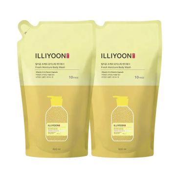 ILLIYOON Fresh Moisture Body Wash Refill 500ml 2-Pack