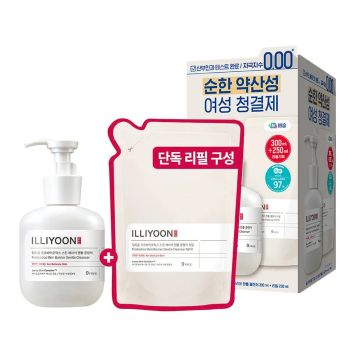 ILLIYOON Probiotics Gentle Cleanser Feminine Wash 300ml + 250ml Refill