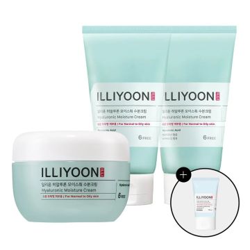 ILLIYOON Hyaluronic Moisture Cream 100ml (Pack of 3)