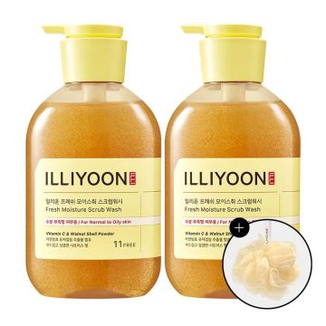ILLIYOON Fresh Moisture Scrub Wash 625ml 2-Pack