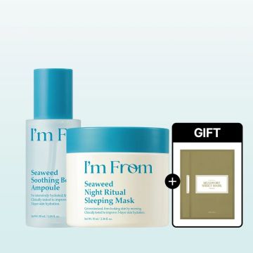 I'm from Seaweed Soothing Booster Ampoule 50ml + Seaweed Sleeping Mask 70ml + Sheet Mask 2 pièces