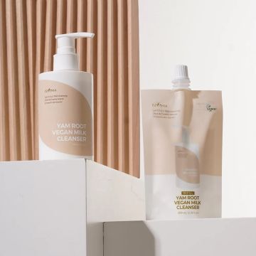 ISNTREE Yam Root Vegan Milk Cleanser 220ml + Refil 200ml Kit
