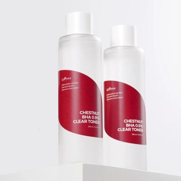 ISNTREE Chestnut BHA 0.9% Clear Toner 200ml Kit com 2