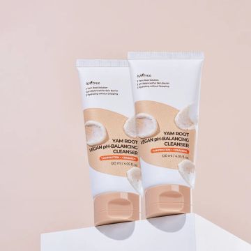 ISNTREE Yam Root Vegan Milk Cleanser 120ml عبوة من قطعتين