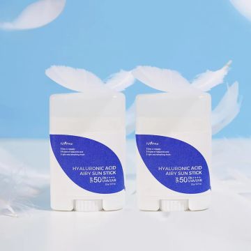 ISNTREE Hyaluronic Acid Airy Sun Stick 22g SPF 50+ PA++++ مجموعة مزدوجة