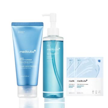 medicube Kit Duo de Limpeza Zero Pore Blackhead (Espuma de Limpeza 120ml + Óleo de Limpeza 205ml)