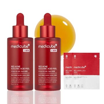 medicube Red Acne Succinic Acid Peeling Serum 40 جم عبوة من قطعتين