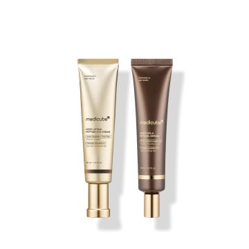 medicube Kit de 2 peças Deep Firming Lifting (Peptide Eye Cream 30ml + Retinol Serum 30ml)