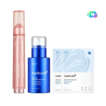 medicube Skin Boosting 2-Piece Set (Collagen Booster Serum 15ml + Exosome Pore Ampoule)