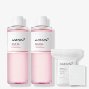 medicube PDRN Pink Cica Soothing Toner 250 ml lot de 2