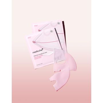 medicube PDRN Pink Collagen Masque en Gel 4 Feuilles (1 Boîte)