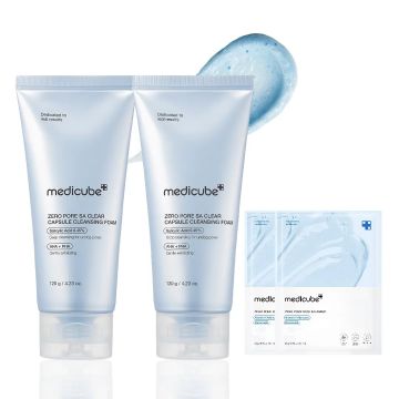 medicube Zero Pore Exosome Capsule Foam Cleanser 120 مل عبوة من قطعتين