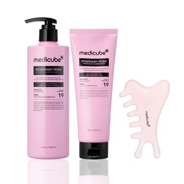 medicube Rosemary PDRN Set de 2 piezas anticaída (Champú 400ml + Acondicionador 250ml)