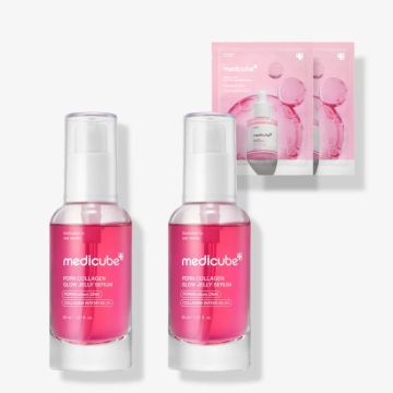 medicube PDRN Collagen Glow Jelly Serum 30ml عبوة من قطعتين