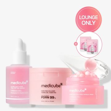 medicube PDRN 3件套 (Gel Pad 70片 + Capsule Cream 55ml + Light Ampoule 30ml)
