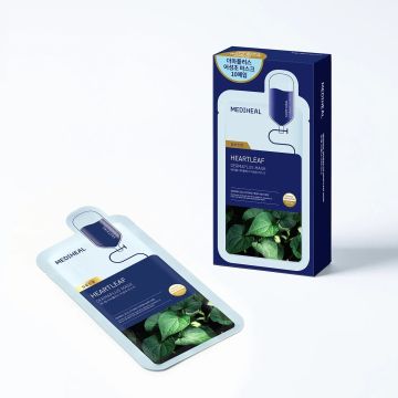 MEDIHEAL Derma Plus Heartleaf Mask 10 Sheets 22ml