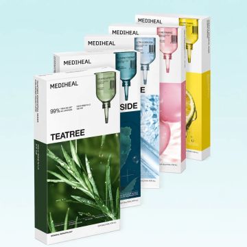 MEDIHEAL Essential Mask Sheet Pack 6 Types, 60 Sheets
