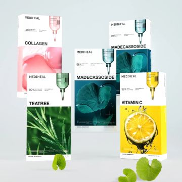 MEDIHEAL Essential Sheet Mask Best Selection 50 Sheets