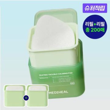 MEDIHEAL Tea Tree Trouble Pad Refill+Refill Special Set 200 Pads