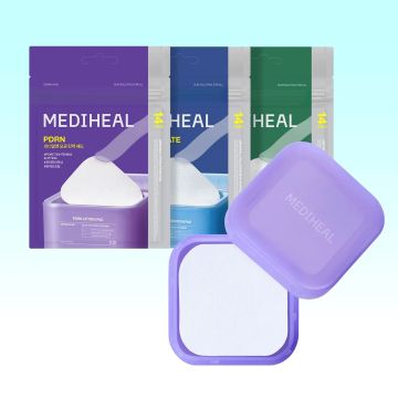 MEDIHEAL Pad Travel Kit (Derma Toner Pad 14 Sheets x 3 Types + Portable Case)