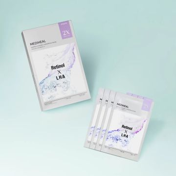 MEDIHEAL Máscara Envolvente Derma Synergy Elasticidade dos Poros 1 Unidade Pacote com 14