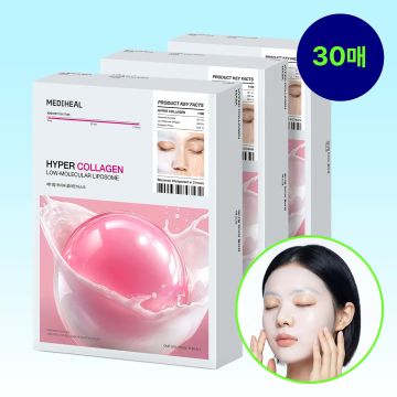 MEDIHEAL Hyper Gel Mask Collagen 1 folha, 30 unidades
