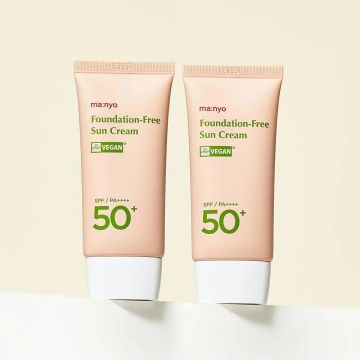 manyo Foundation-Free Suncream 50ml 2-Pack
