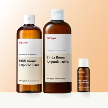 manyo Bifida Biome Ampoule Toner 210ml & Lotion 300ml 2-Piece Set (+Free Toner 30ml)